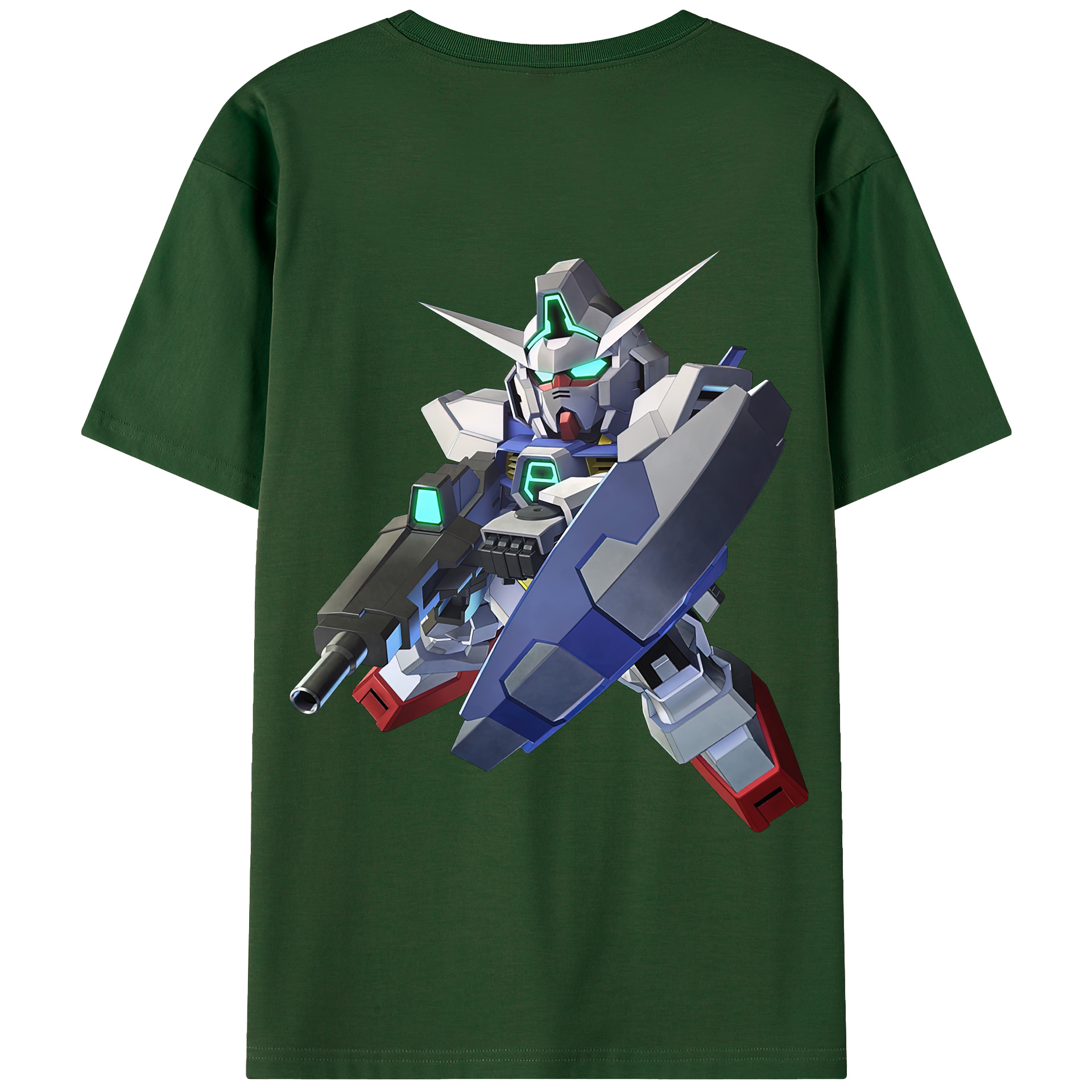 （画像用） 機動戦士ガンダム Mobile Suit Gundam 綿100％半袖Tシャツ（背面プリント）